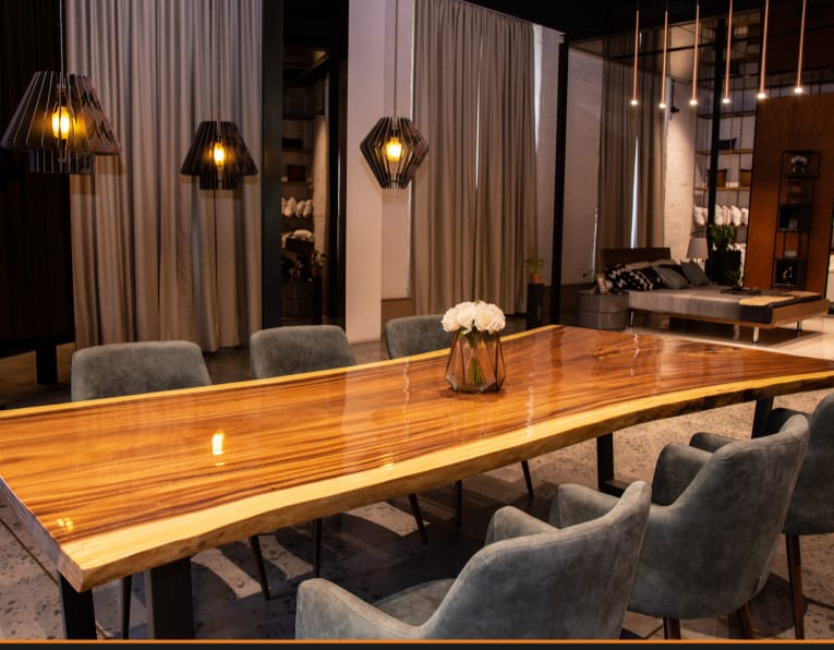 Wooden dinning table